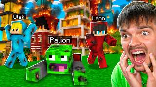 NASZE MIASTO PALI SIĘ w Minecraft... 🔥