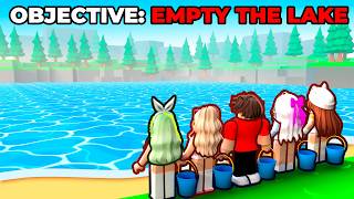 ROBLOX DRAIN THE LAKE…