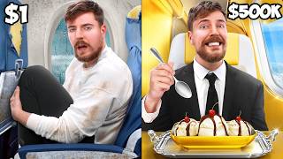 $1 vs $500,000 Plane Ticket!