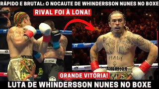 LUTA DE BOXE WHINDERSSON NUNES: BRASILEIRO NOCAUTEIA RIVAL FALASTRÃO E VENCE EM TORNEIO DE BOXE