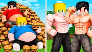 Evolui de GORDO até MUSCULOSO no minecraft