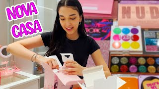 Minha NOVA CASA ! Organizando minhas Maquiagens | Luluca
