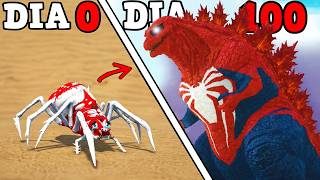 FUI CORROMPIDO E EVOLUI PARA O GIGANTE SPIDER GODZILLA!