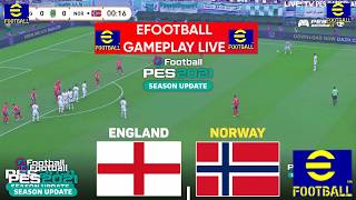 eFootball Pes 2021- Norway vs England I Full Match Simulation I Football Video Game I