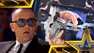 ICE MAN destruye el escenario y ASUSTA al JURADO | Audiciones 02 | Got Talent: All-Stars 2023