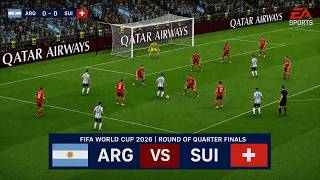 12 July, 2026 | Argentina vs Switzerland | FIFA World Cup 26 | Quarter Finals | Football | FC 26