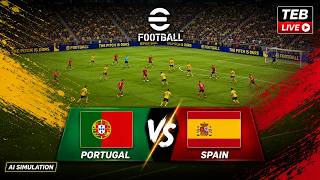 🔴 Portugal vs Spain I eFootball Video Game Simulation I eFootball Live Stream I 07 July, 2026