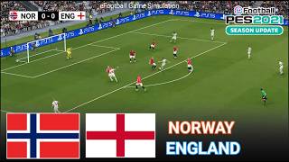 eFootball PES21 Game Video Simulation Norway vs England l