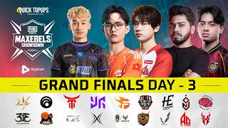 PUBG MOBILE MAXEBELS SHOWDOWN GRAND FINALS | DAY 3 | Ft. #AE #KONG #YG #HORAA #FL #AG #VOIN #A1