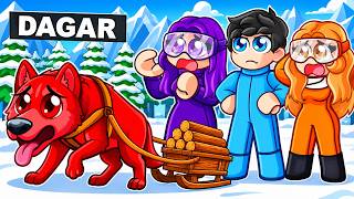 Me Convertí en Perro y Sobreviví 7 Días en el Ártico en Roblox!