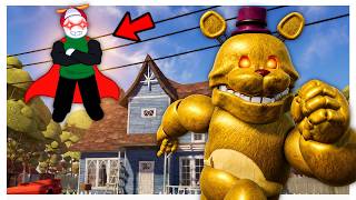 Use Super Poderes Contra El Fredbear Mas Rapido De Hello Neighbor / FNAF Mod
