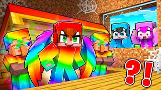 Me Convertí en DIOS ARCOIRIS, pero lo ESCONDÍ de mis AMIGOS en Minecraft!