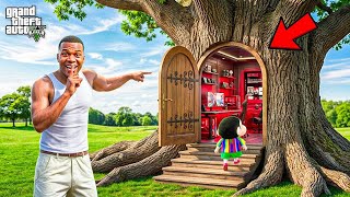 Franklin Found Shinchan and Chop's Hidden Secret Base Inside a Giant Tree! | GTA 5 Bangla Gameplay