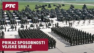 Prikaz sposobnosti Vojske Srbije, prenos sa vojnog aerodroma "Pukovnik pilot Milenko Pavlović"