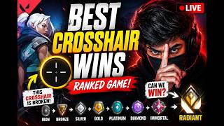 Best Crosshair Wins Ranked Game 🔥 VALORANT Ranked Clutch Gameplay | Competitive Grind LIVE