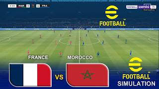 ePES 2021 - France vs Morocco. eFootball PES 2021 Simulation | World Cup 2026 Quarterfinal Gameplay