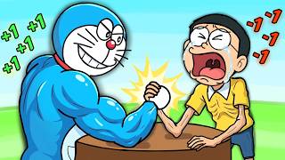 Nobita Arm Wrestling Challenge in Roblox 😆