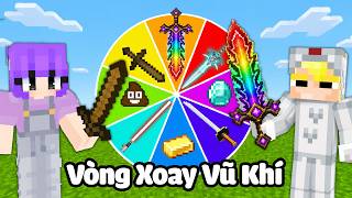 Tô Gà Thử Thách Xoay Vòng Xoay Vũ Khí Trong Minecraft!