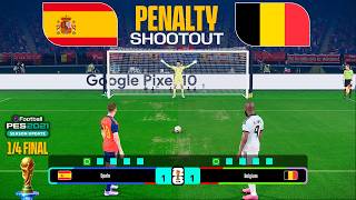 July 10, 2026 | SPAIN vs BELGIUM - Penalty Shootout | FIFA World Cup 2026 | PES 2021 Gameplay