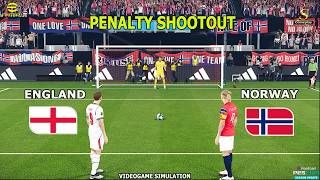NORWAY vs ENGLAND | PENALTY SHOOTOUT | Full Match All Goals | Simulation eFootball PES 2021