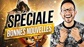 100% BONNES NOUVELLES GAMING 🥰 Assassin's Creed Black Flag Resynced, Banjo-Kazooie & co...