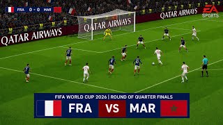 10 July, 2026 | France vs Marocco | FIFA World Cup 26 | Quarter Finals | Football | FC26 Gameplay
