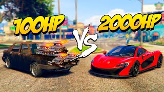 MODIFICO un AUTO de 100Hp para CORRER contra AUTO de 2000hp Gta Rp