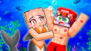 Una CHICA TIBURÓN me SECUESTRÓ en Minecraft!