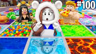 sopravvivi a 100 PISCINE MISTERIOSE su BROOKHAVEN per vincere!