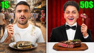 تحدي اكل الشوارع غالي ضد رخيص مع عبسي ! 😨 ( تسممنا ؟ )