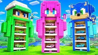 ZENGİN ENES VS FAKİR BEBEK SONİC HEYKEL GARAJ SAVAŞI 😱 Minecraft