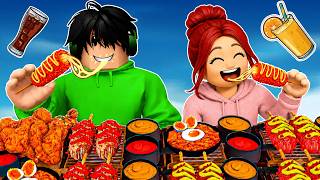KUMAIN KAMI NG MASARAP | Mukbang Game | Roblox Tagalog