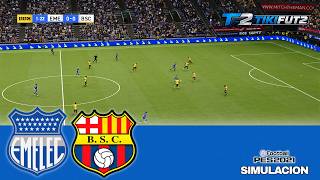 EMELEC vs BARCELONA SC | Simulación en PES 2021 | LigaPro 2026