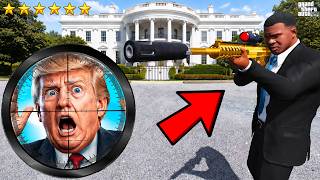 Franklin Assassinates The President Trump in GTA 5 | SHINCHAN and CHOP