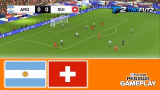 Argentina vs Suiza | Gameplay PES 2021 | Mundial 2026