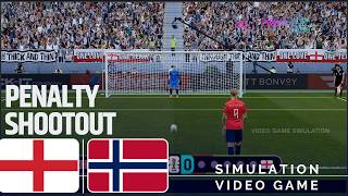 Penalties ⚽ Noruega vs. Inglaterra | Copa Mundial 2026 | Simulación de videojuego (Gameplay)